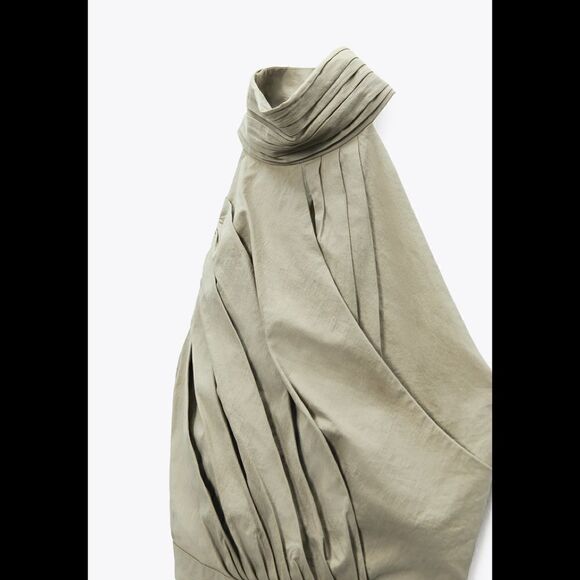 NWT ZARA pleated cotton top - Picture 2 of 5